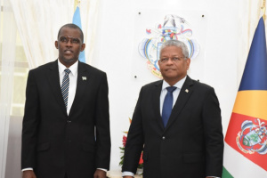 Botswana and Saudi diplomats meet with Seychelles’ President Wavel Ramkalawan