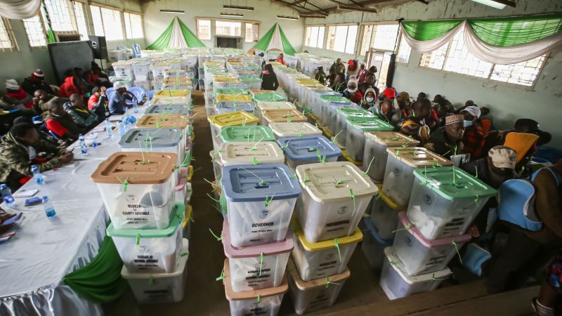 Kenya electoral officials blame presidential candidates’ agents for results delay | CNN