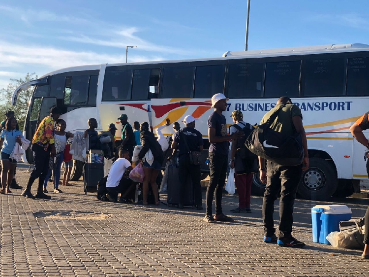 Tate 'Kambilitongo'  at the bus terminal - The Namibian