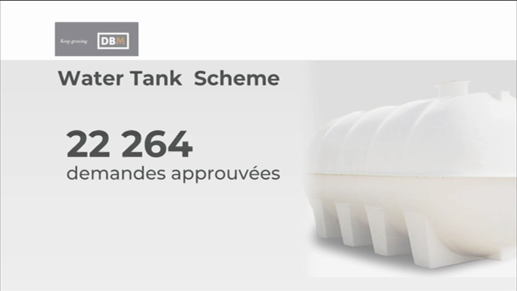 [VIDÉO] Water Tank Scheme : plus de 22 000 demandes déjà approuvées depuis février 2022