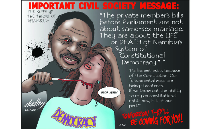 The knife at the throat of democracy - The Namibian